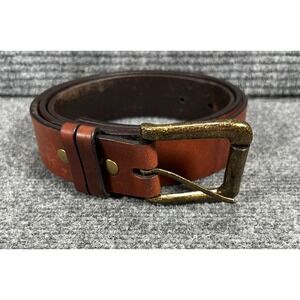 Bill Adler Brown Leather Belt Size 42 Nice Casual Dress Preppy